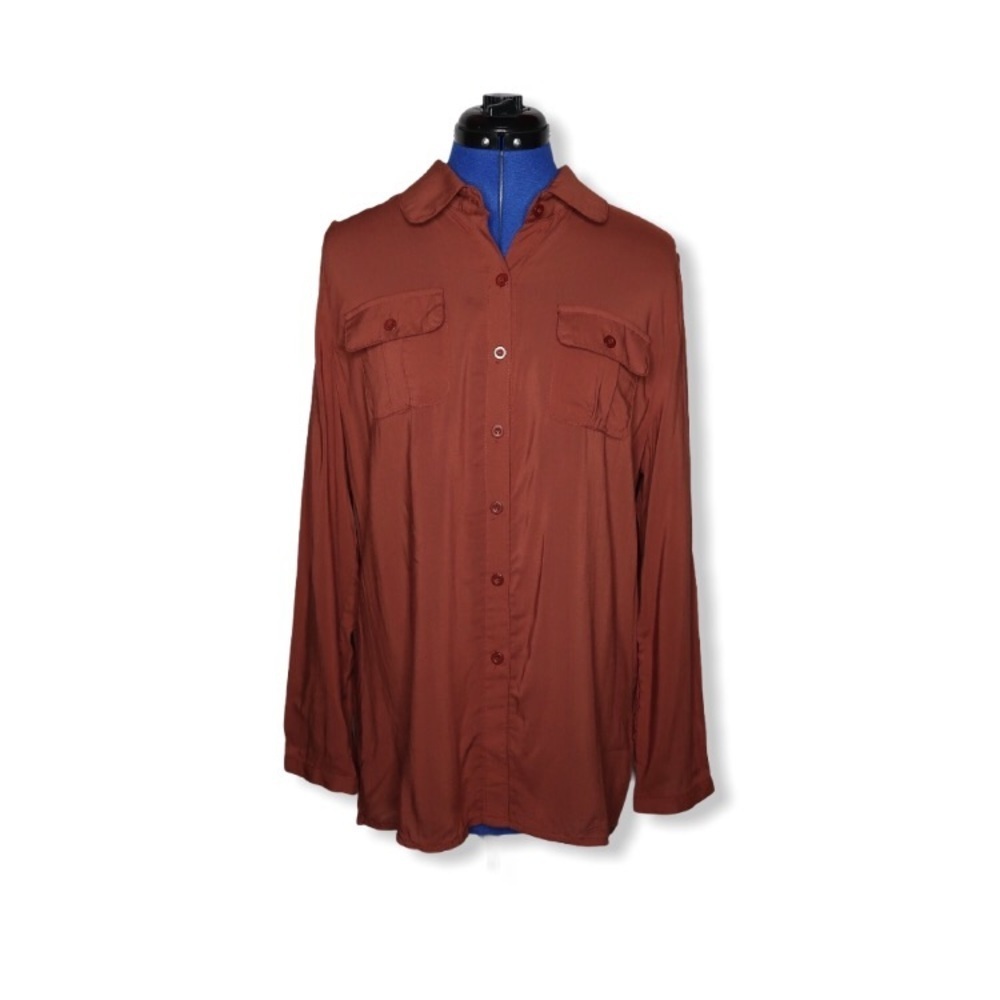 Cinnamon Brown  Blouse By Seduction